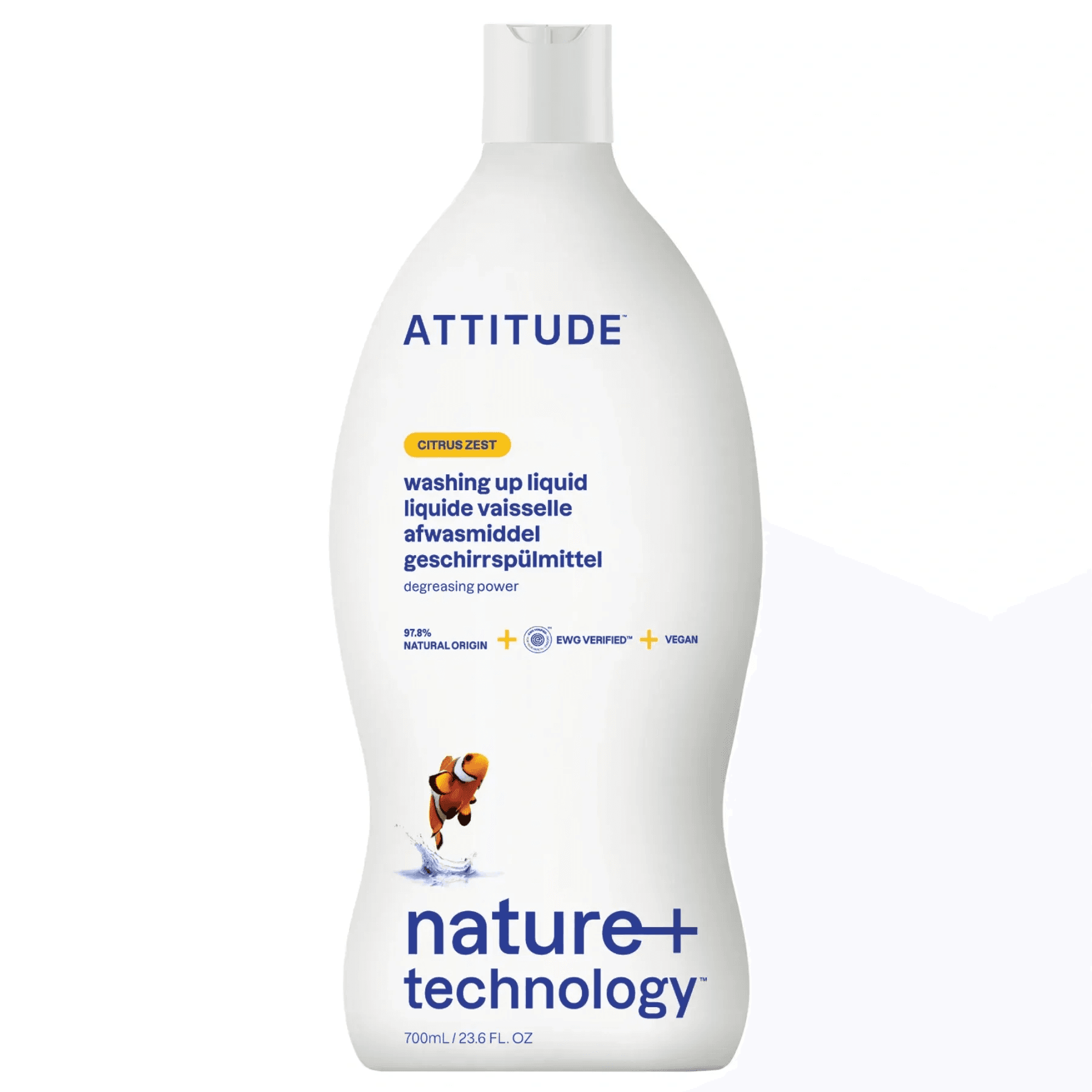 Засіб для миття посуду рідкий "Цитрус" Attitude 700 мл